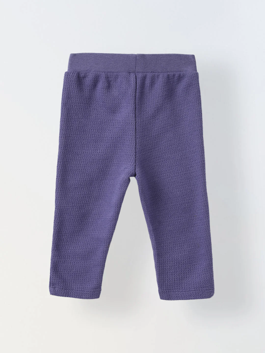 Baby Blue Waffle-Knit Sweatshirt & Jogger Set - Image 4