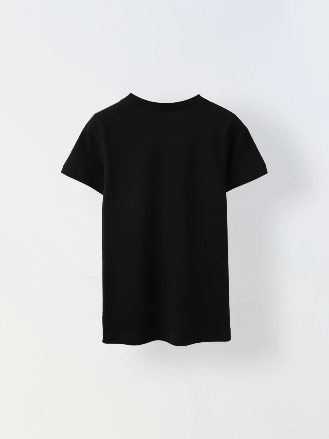 Black Half Sleeve Printed T-shirt - Image 2
