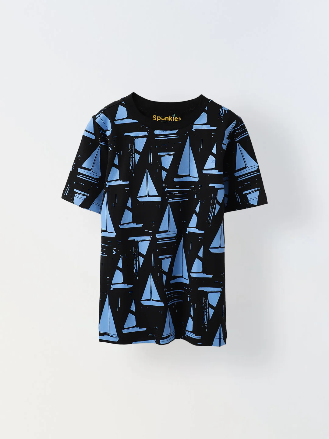 Black Ship Illustrator printed T-shirt