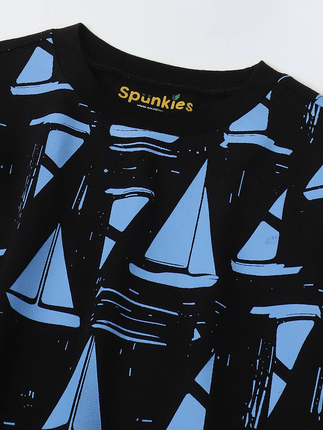 Black Ship Illustrator printed T-shirt - Image 3