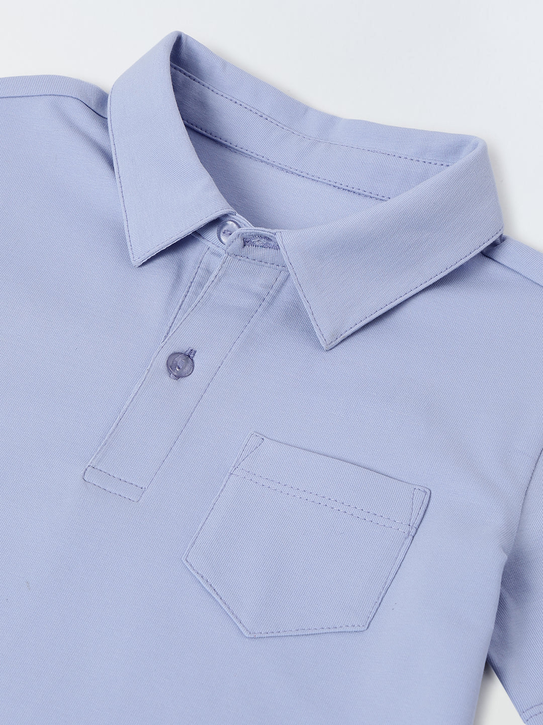Blue Heron Cotton Collar Neck Co Ord Set For Boys - Image 5