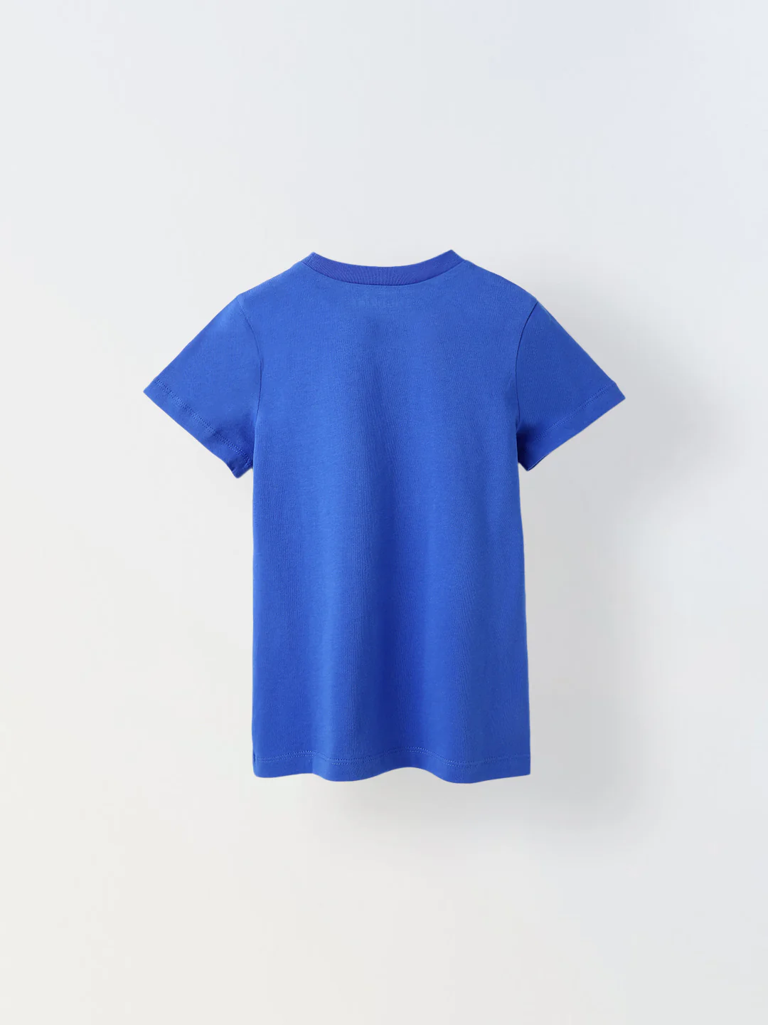Blue Printed Half Sleeve T-shirt - Image 2