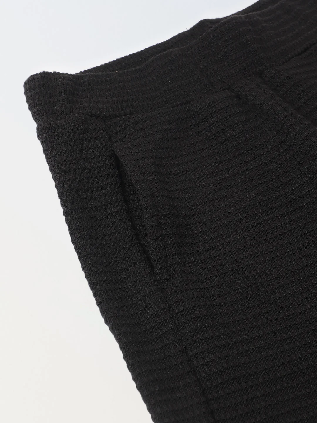 Boy Black Waffle Knit Popsicle Patch Top with Bottom Set - Image 7
