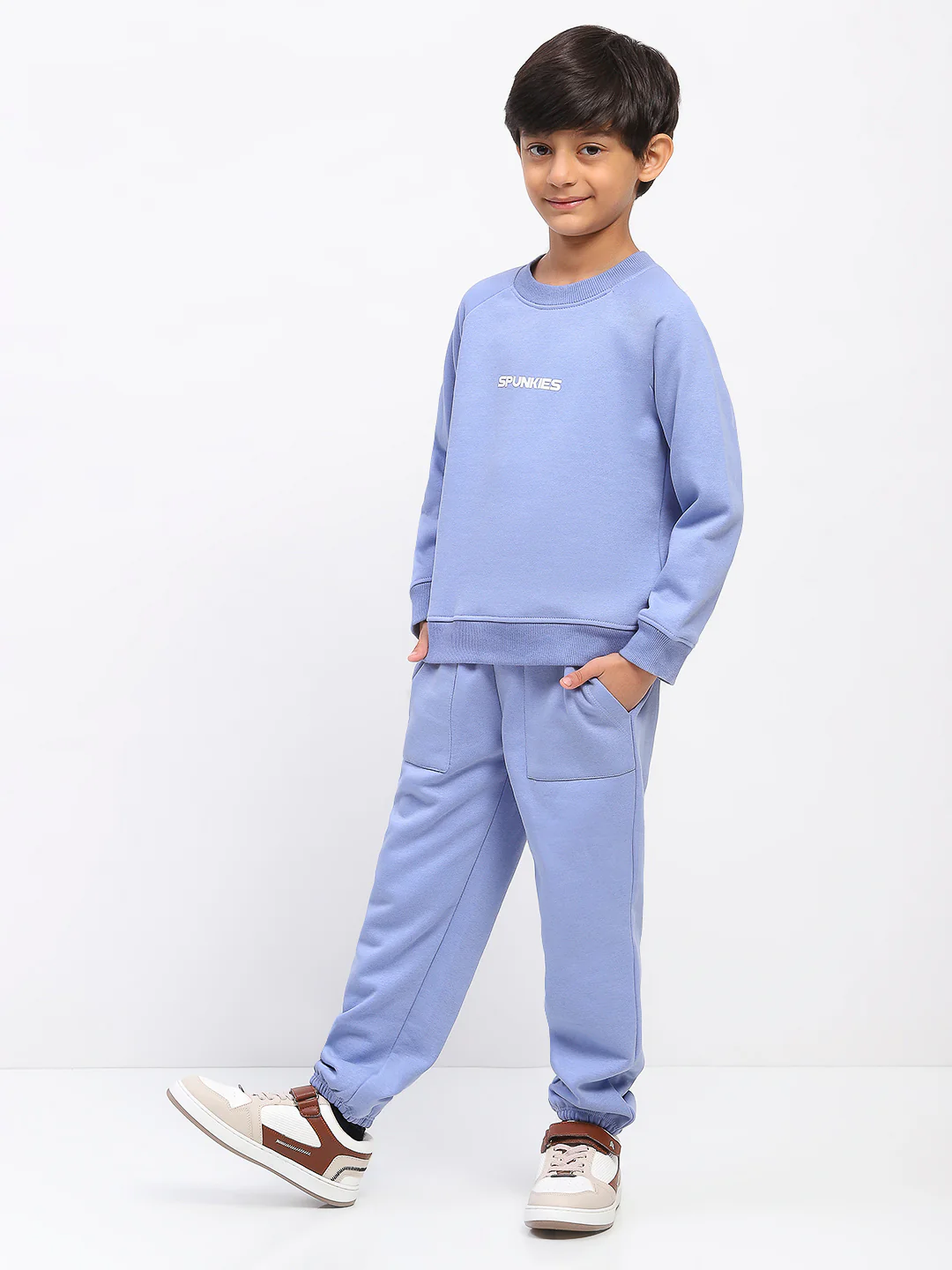 Boys Blue Long Sleeve Sweatshirt Set - Image 2