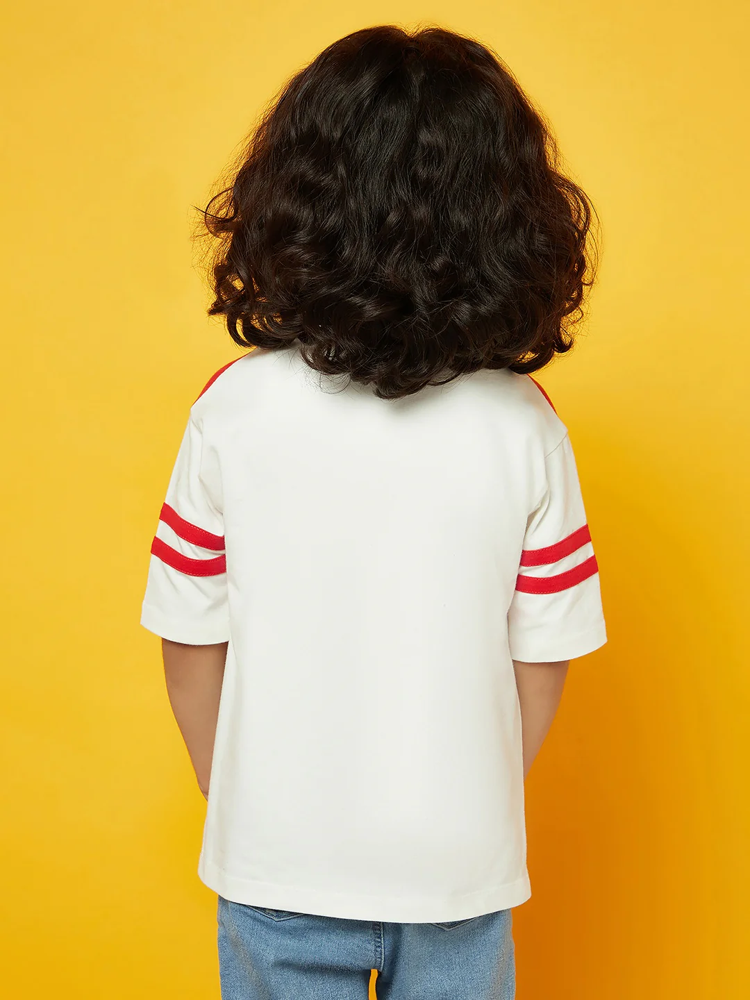Boys Cotton Red Tshirt - Image 4