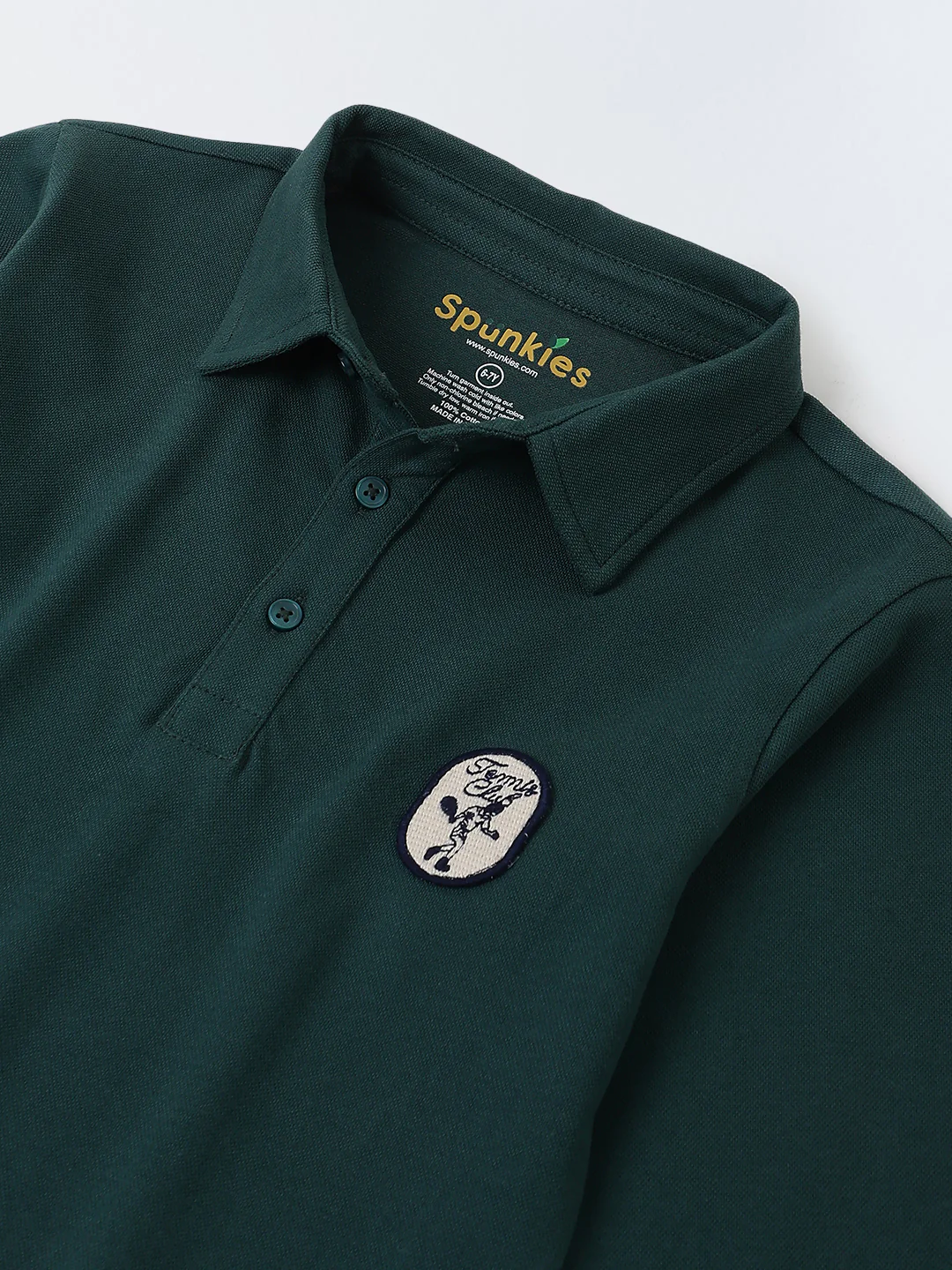 Boys Green Polo T-Shirt - Image 4