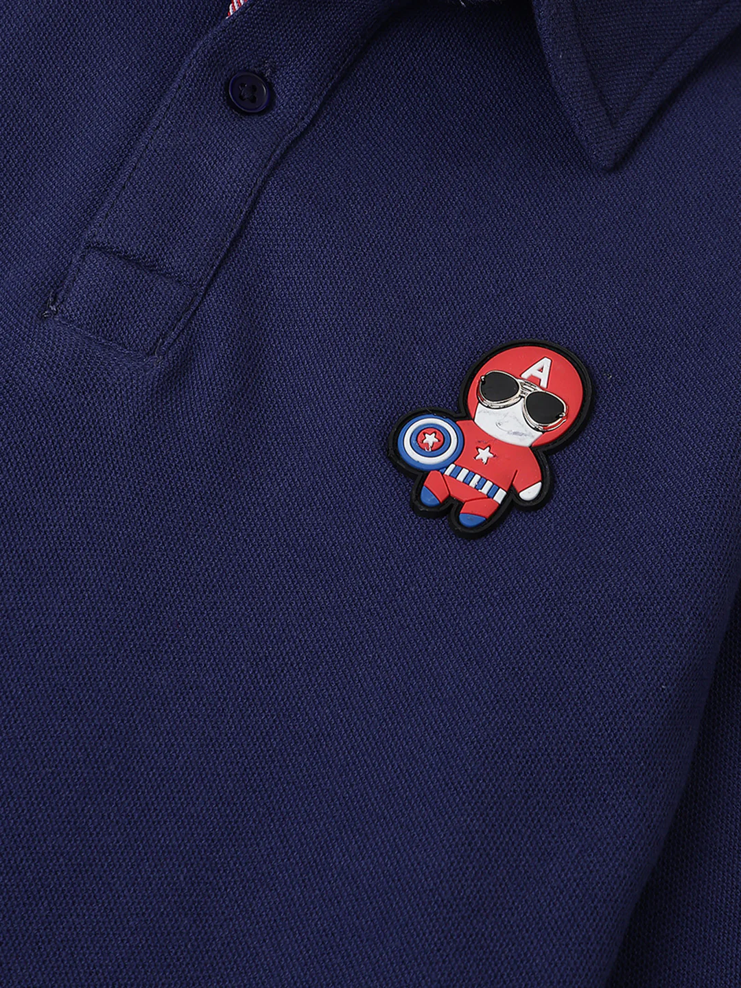 Boys Navy Polo T-Shirt - Image 4