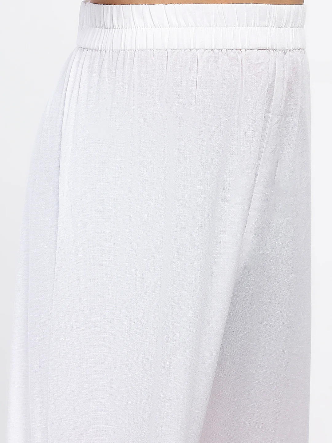 Boys White Cotton Printed Ethnic Kurta Pajama Set - Image 7