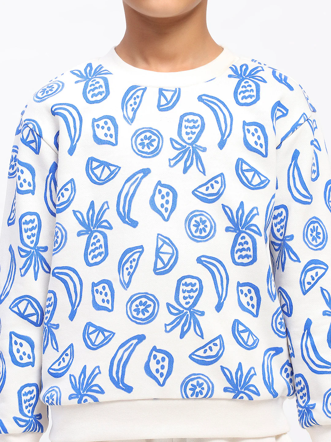 Boys White Long Sleeve Printed Sweatshirt Set - Image 6
