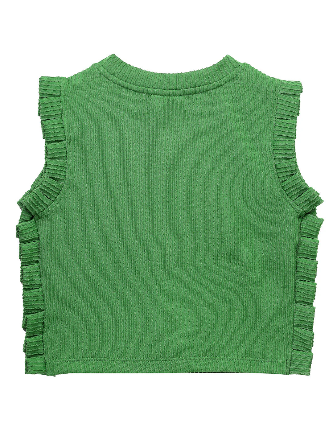 Jacquard Rib Green Top - Image 6