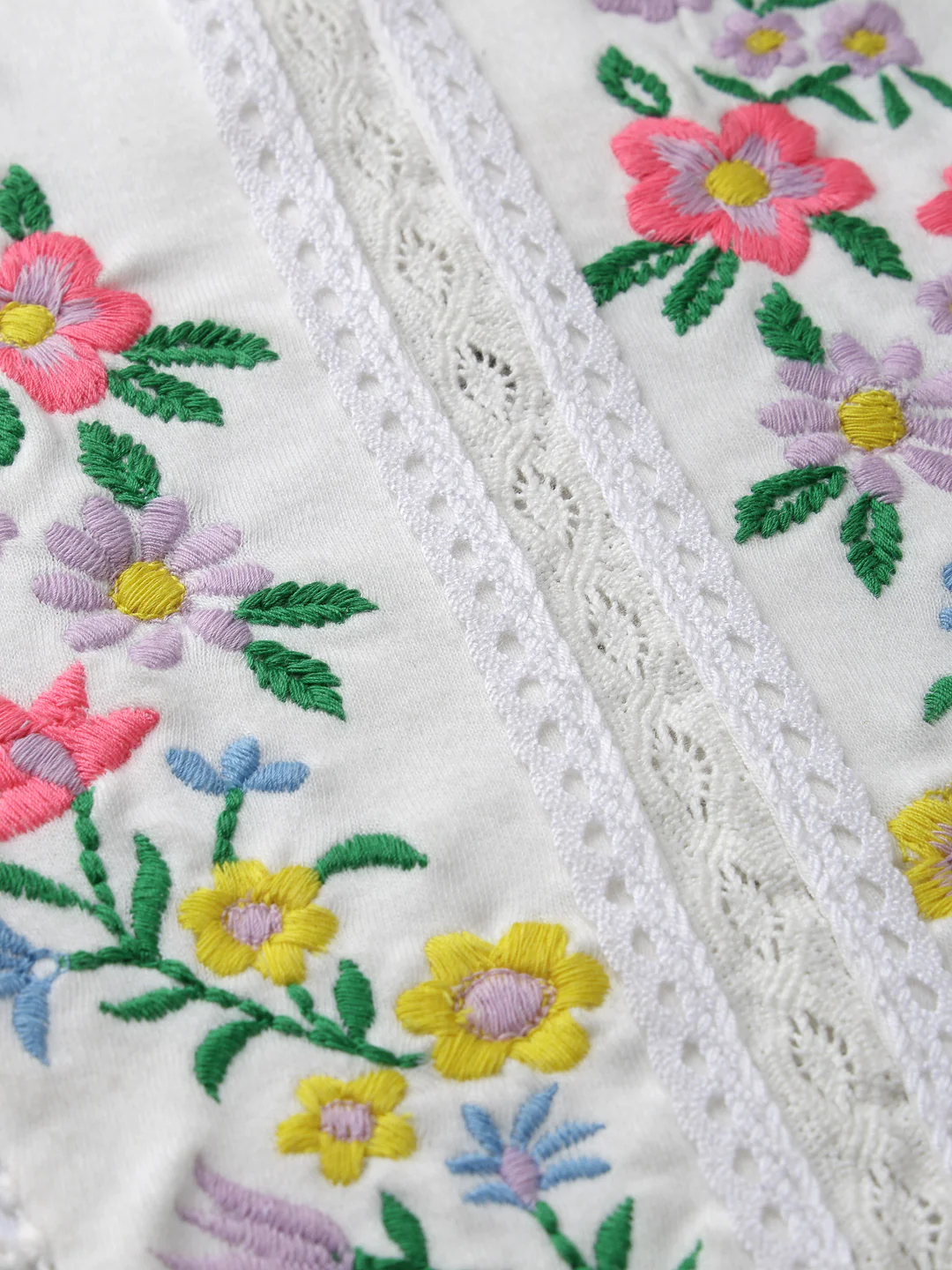 White Embroidered Top - Image 3
