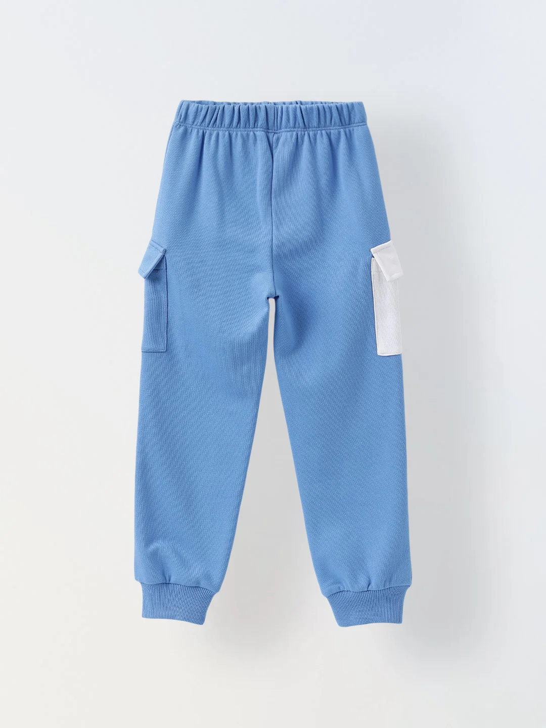 Stylish White & Blue Boys Set with Pullover, Knit Fabric & Hood Neck Regular Fit, Winter Ready - Image 4
