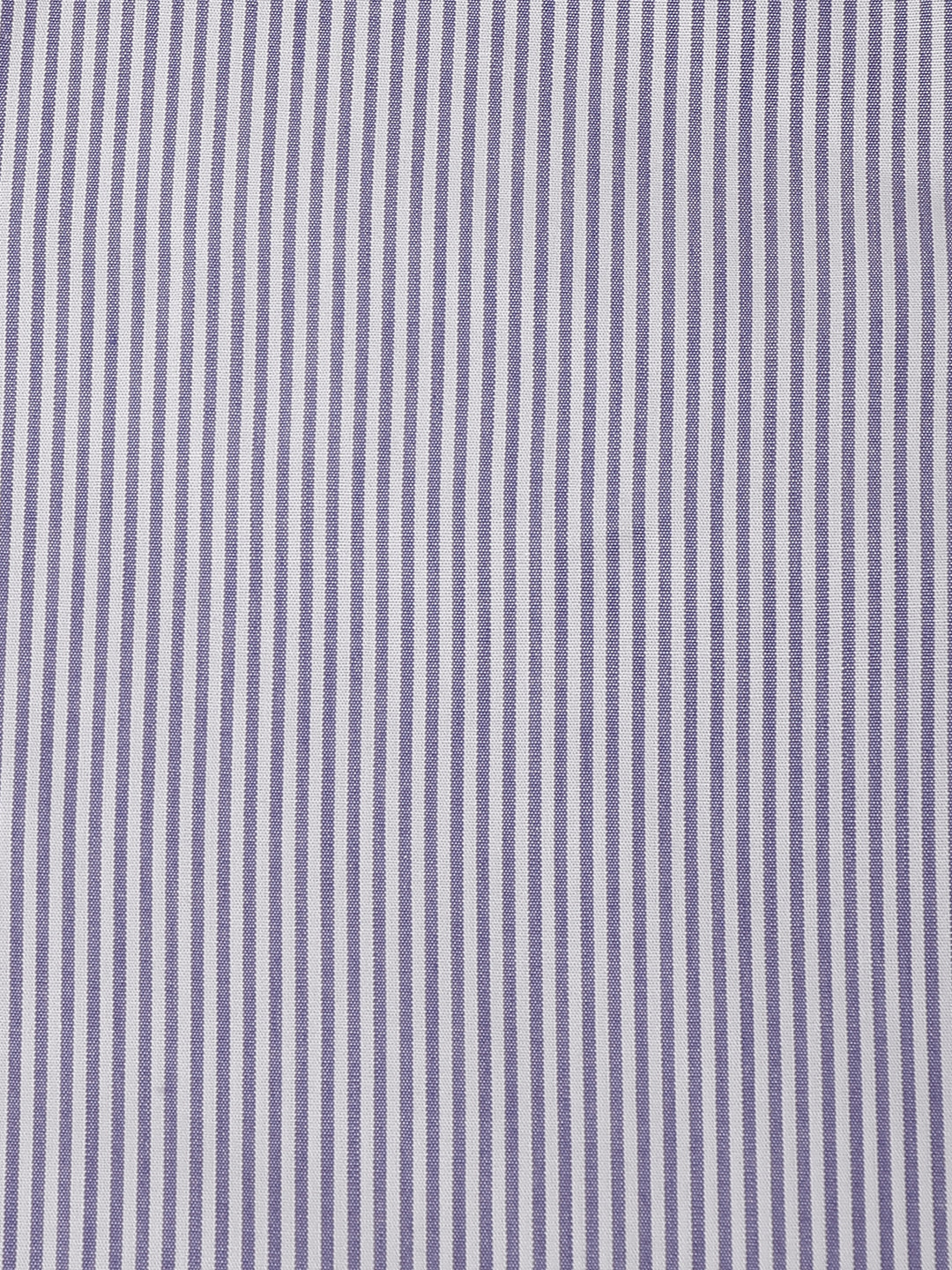 Cotton Navy/White Stripe Shirt For Boys - Image 4