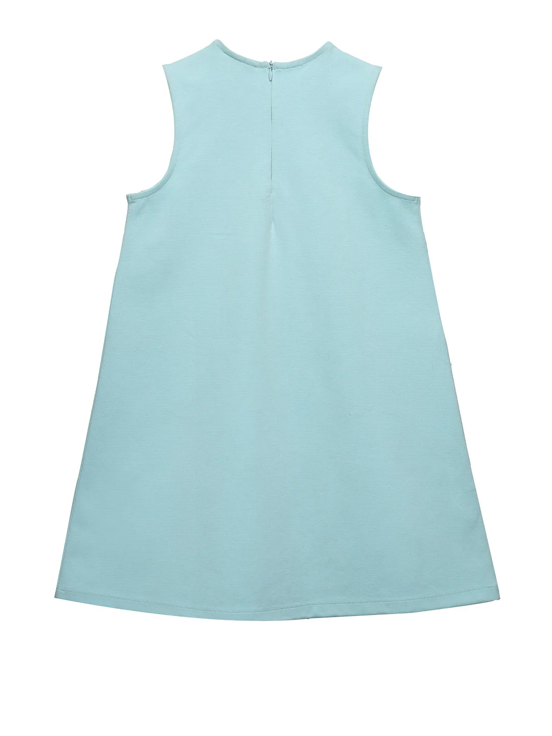 Aqua Sleeveless 3D Floral Dress - Image 5
