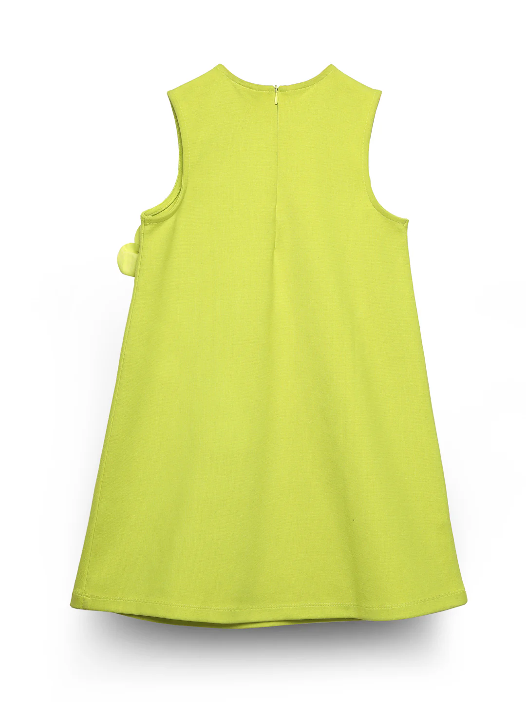 Lime Sleeveless 3D Floral Dress - Image 7