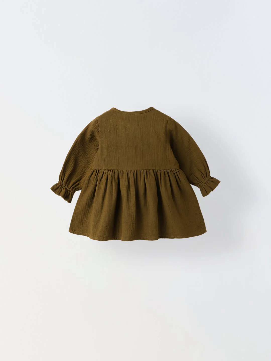 Brown Bow Gauze Dress - Image 2