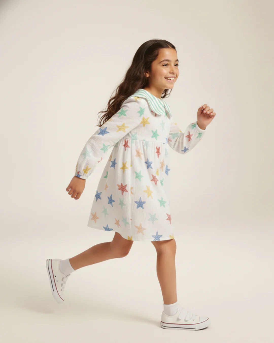 Peter Pan Star Print Dress - Image 2