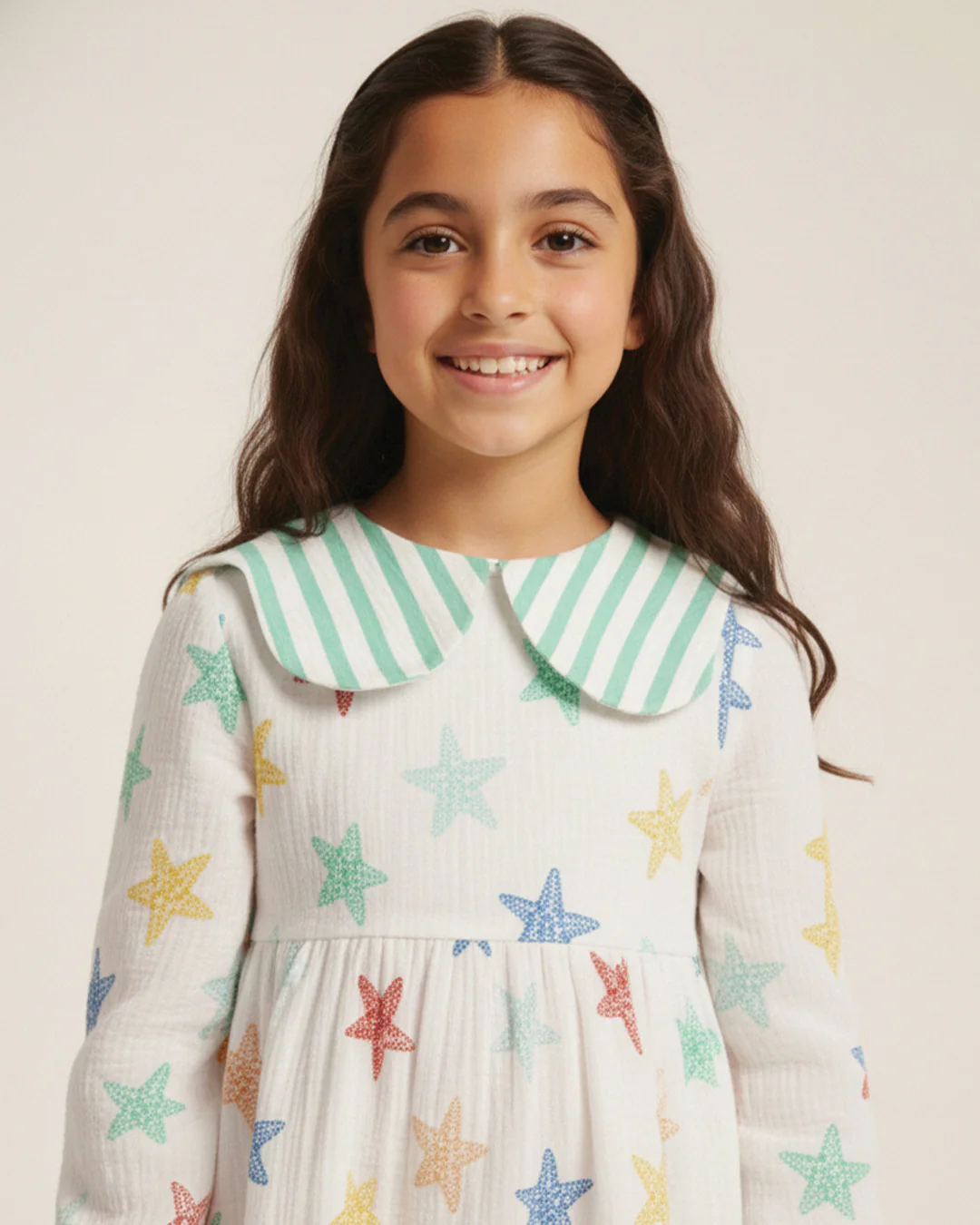 Peter Pan Star Print Dress - Image 4