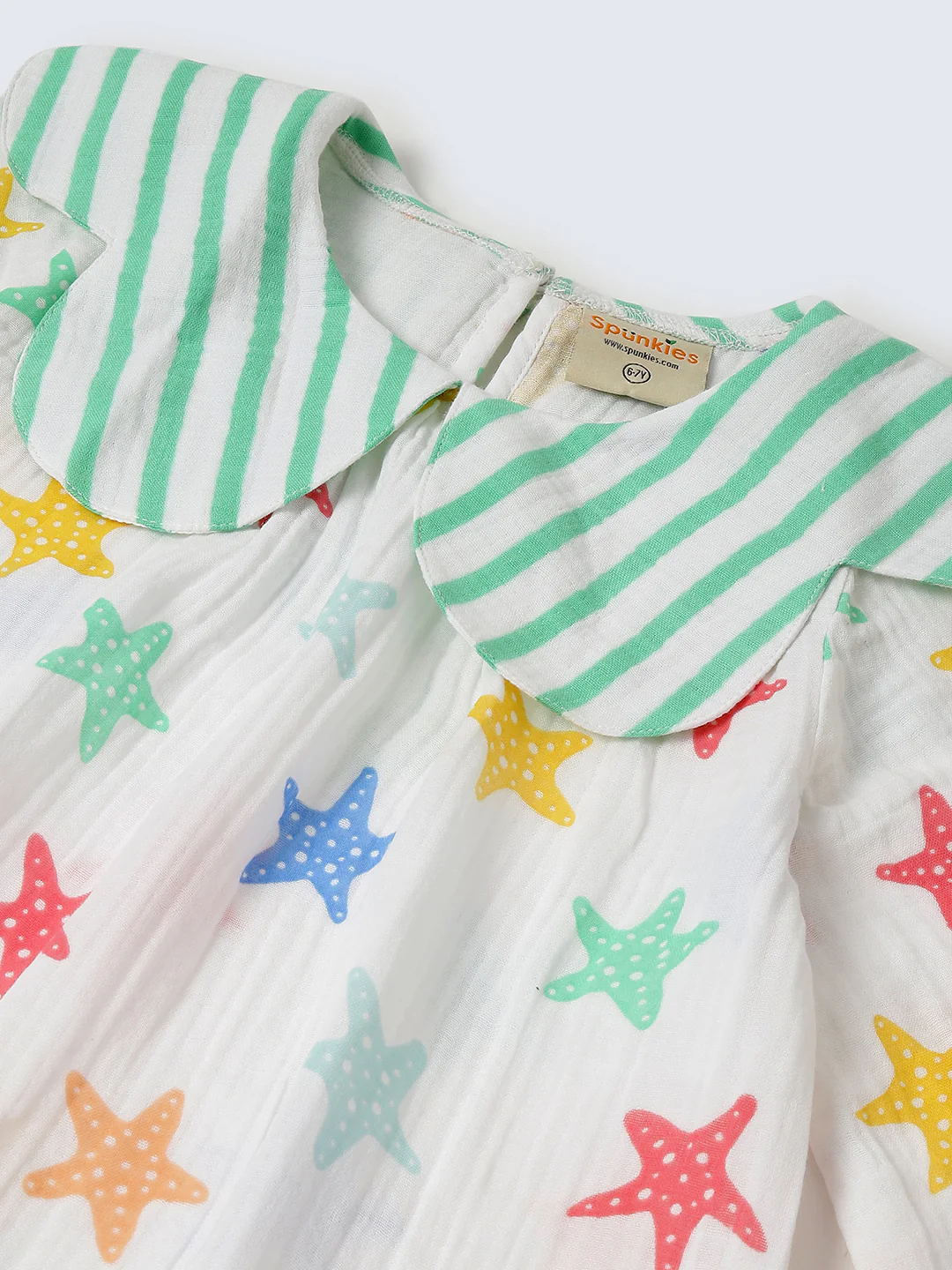 Peter Pan Star Print Dress - Image 5
