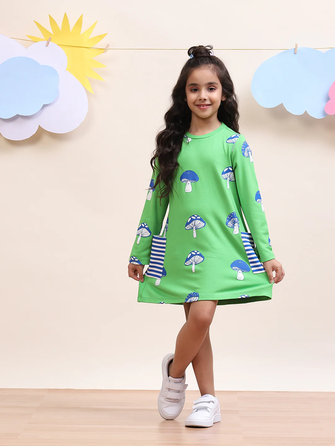 Mushroom Printed Play Dress - Image 3