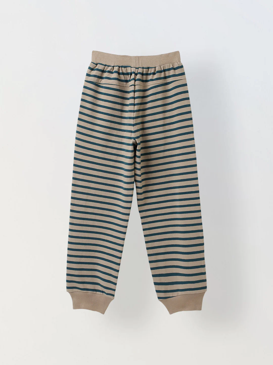 Girls Green Striped T-shirt with Pyjamas Set - Image 4