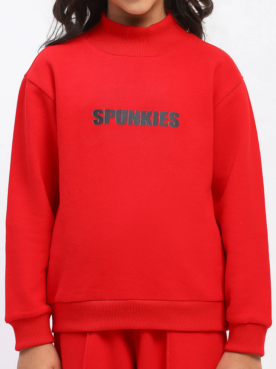 Girls Red Long Sleeve Sweatshirt Set - Image 6