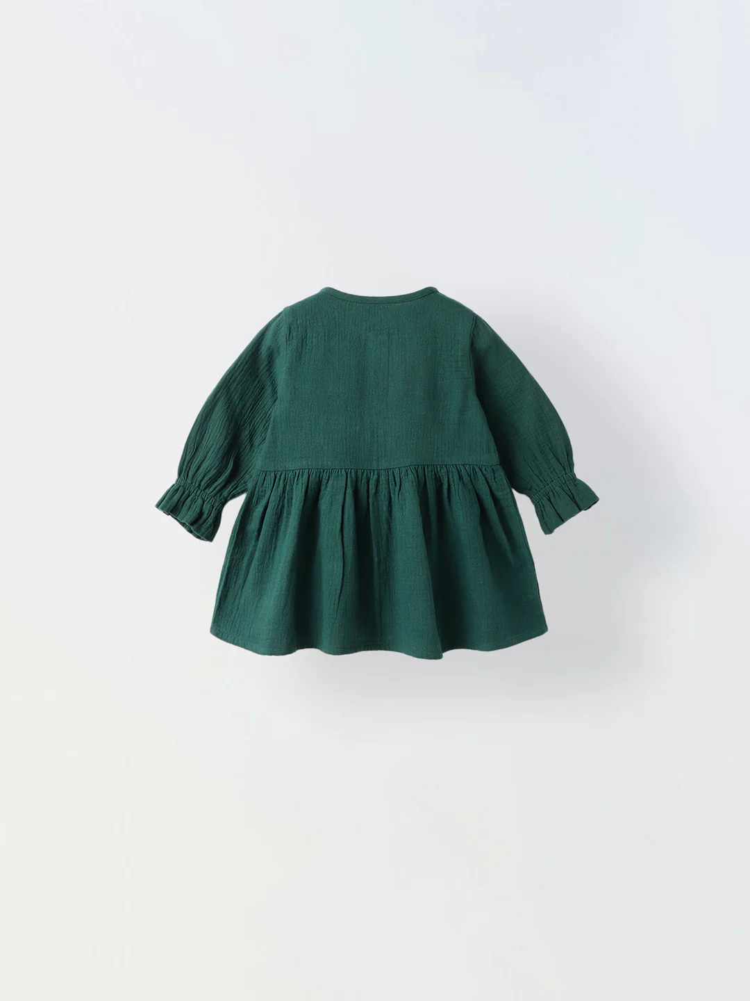 Green Bow Gauze Dress - Image 2