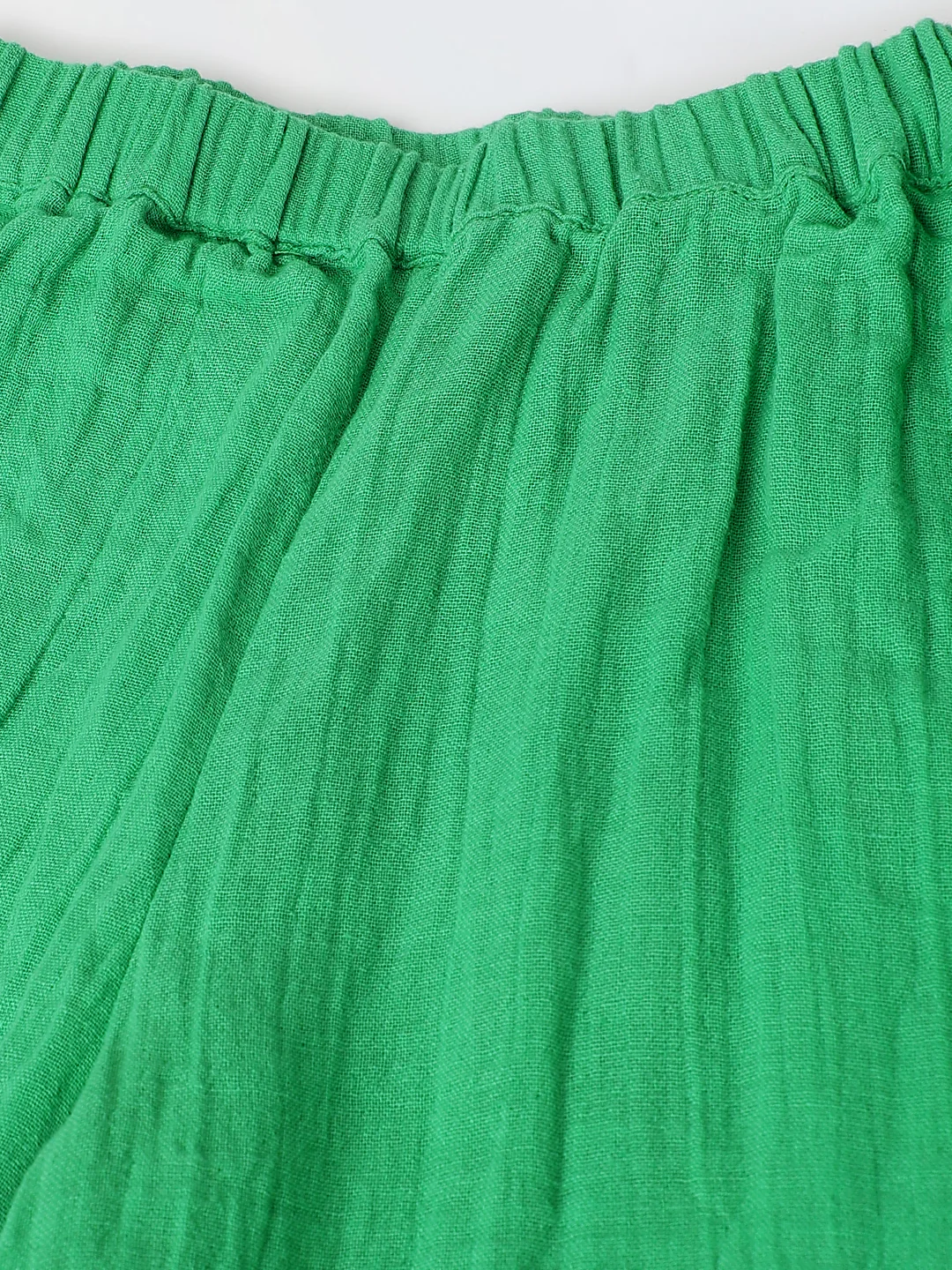 Green Gauze Wide Leg Co-ord Set - Image 5