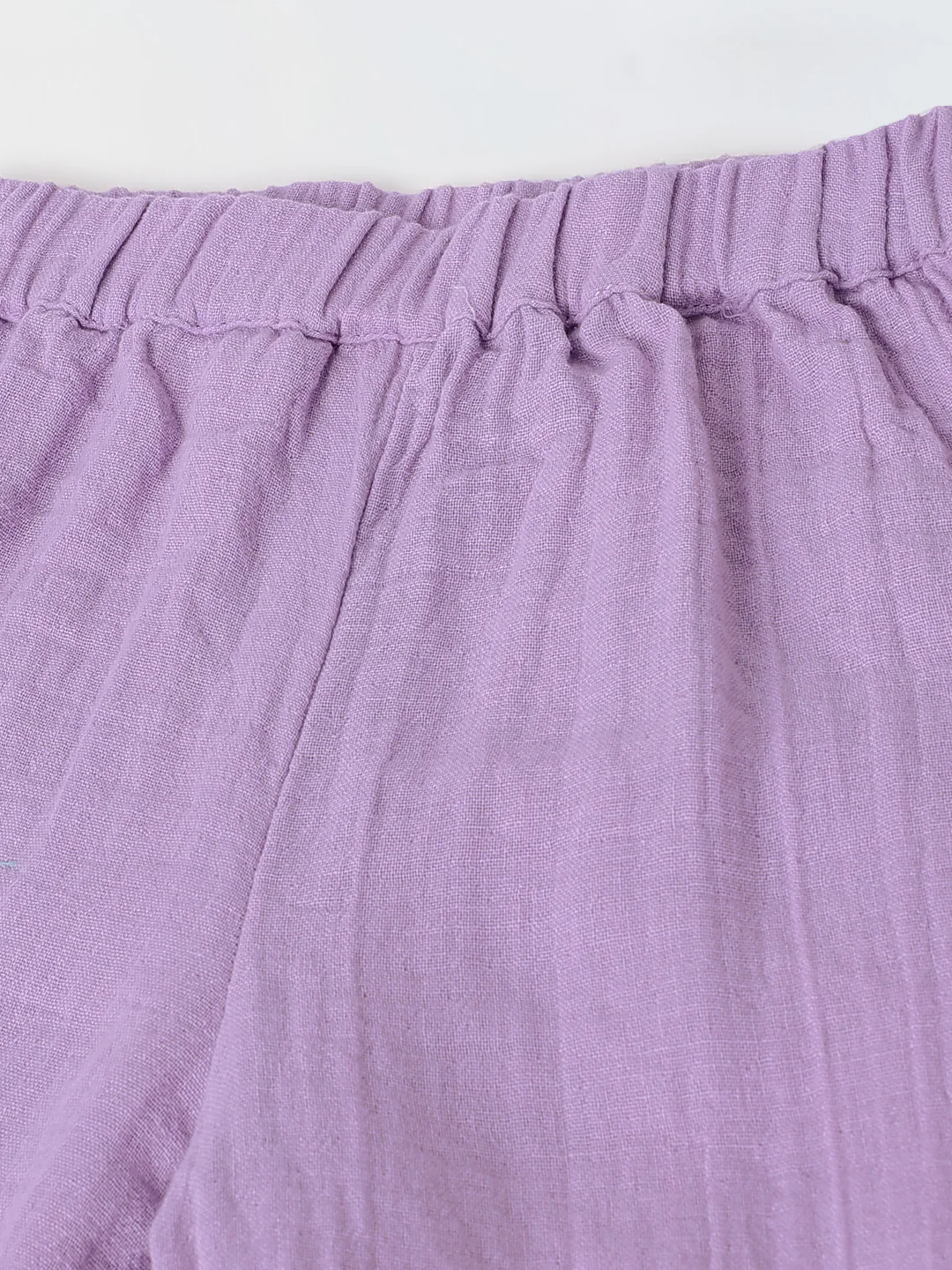 Lavender Gauze Wide Leg Co-ord Set - Image 5