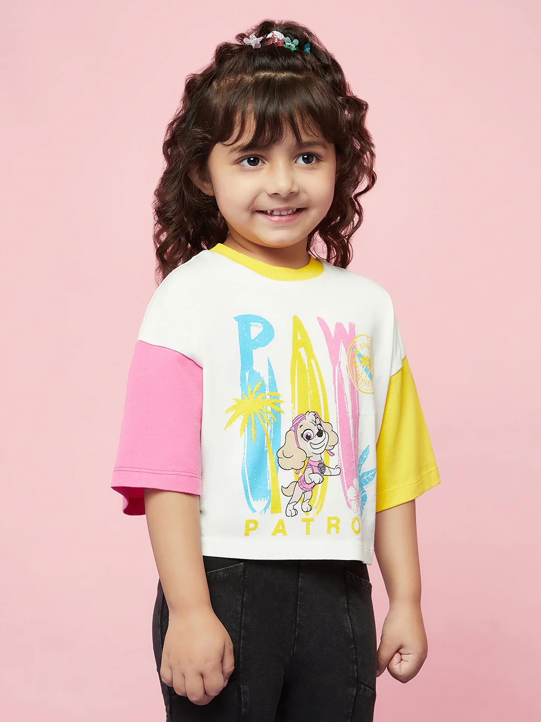 Girls White Paw Patrol Tshirt - Image 3