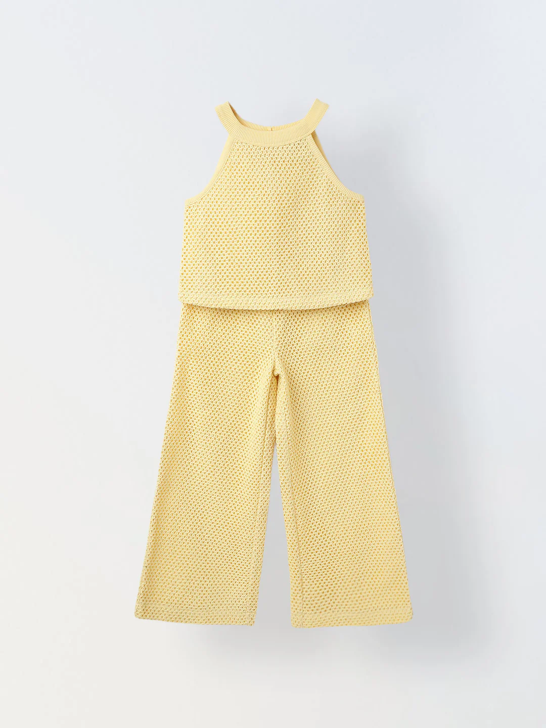 Yellow Crochet Co-ord Set
