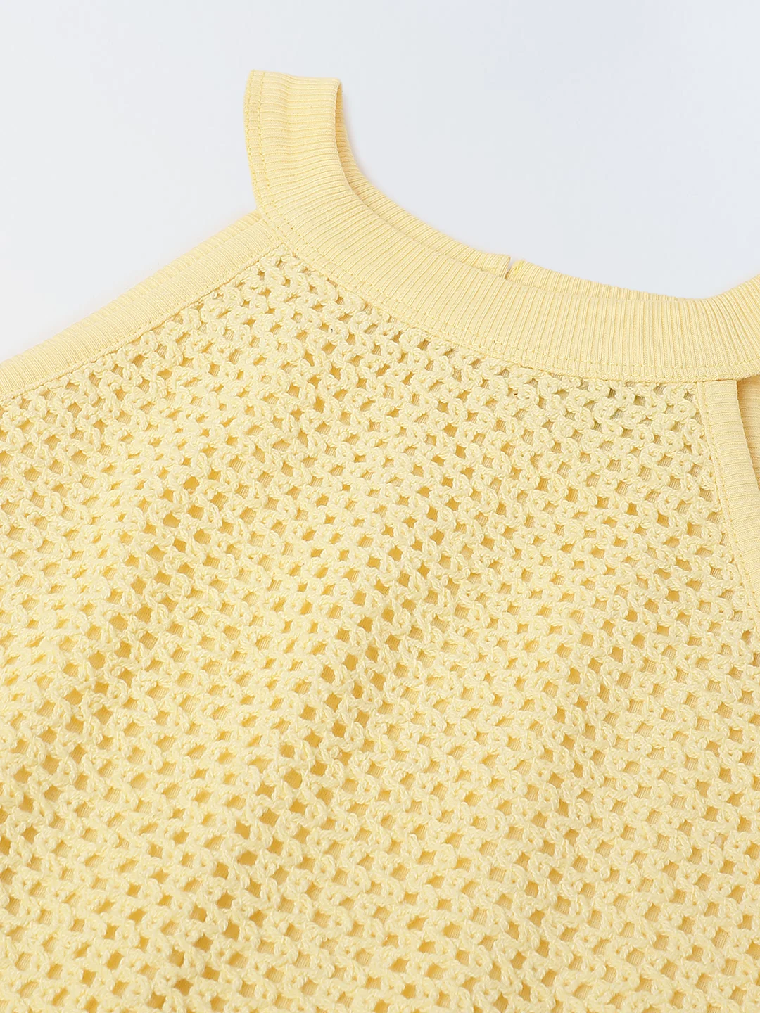Yellow Crochet Co-ord Set - Image 5
