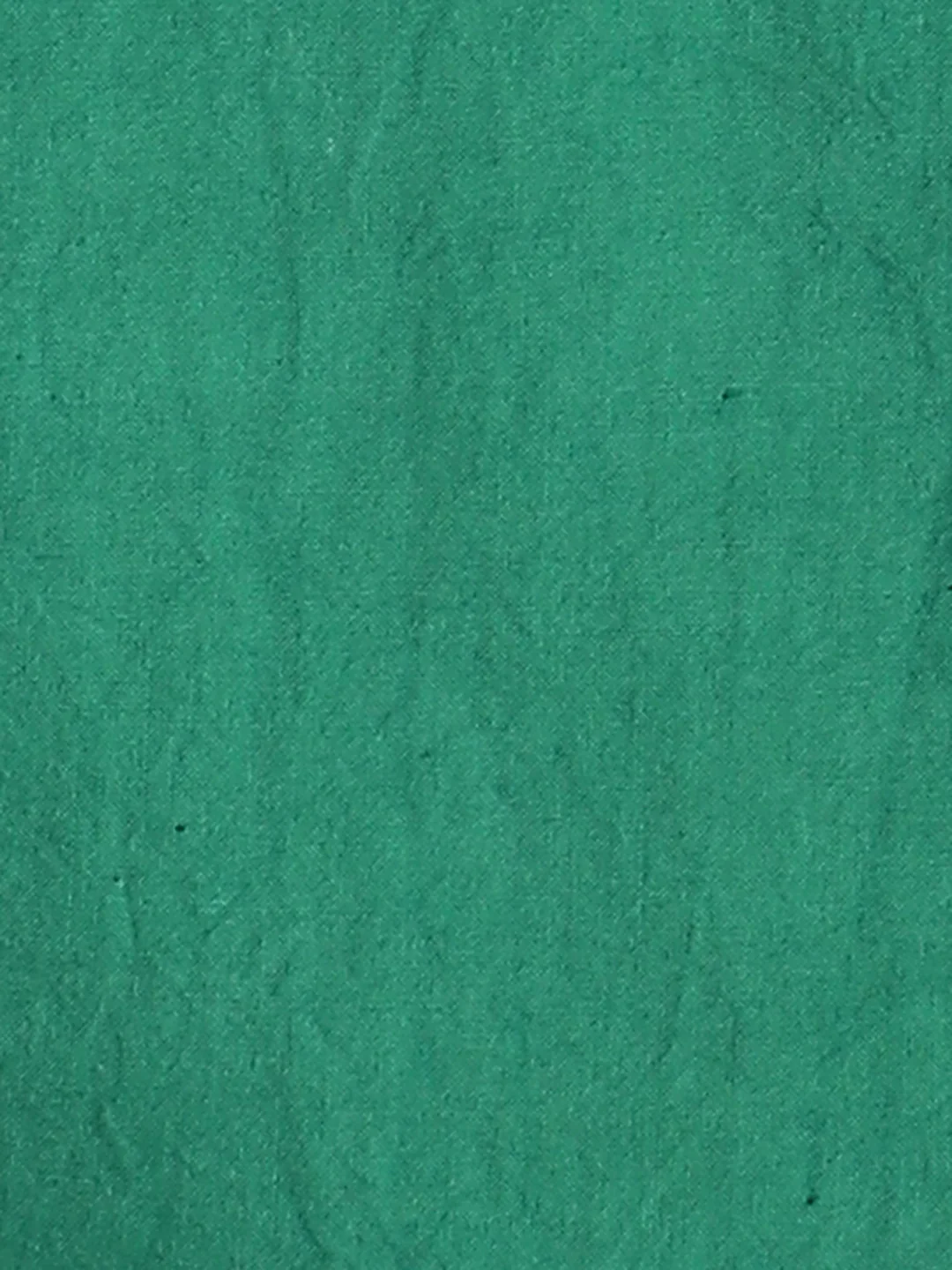 Green Cotton Round Neck Schiffli Dress For Girls - Image 5