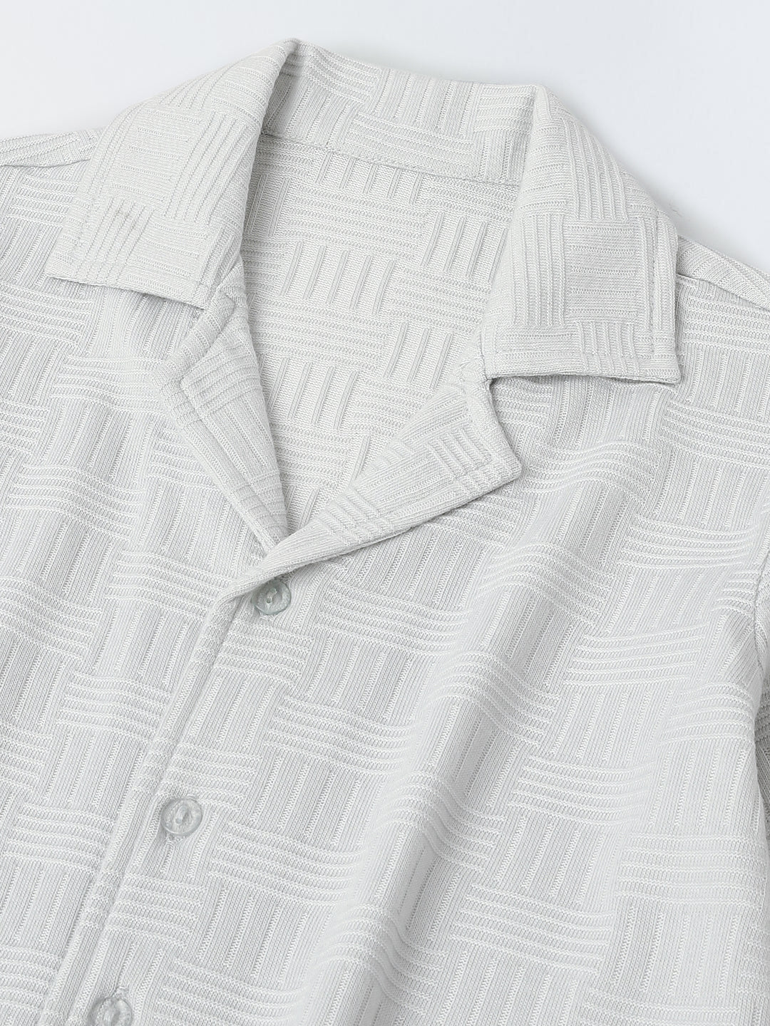Summer Cotton Structured Fabric Boys Shirt Set - Image 3