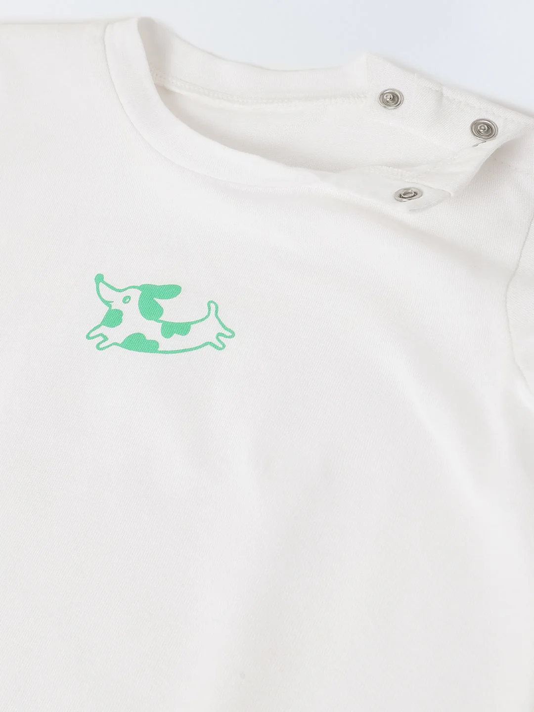 Infant Cotton White Full Sleeve Printed Sets - Image 4