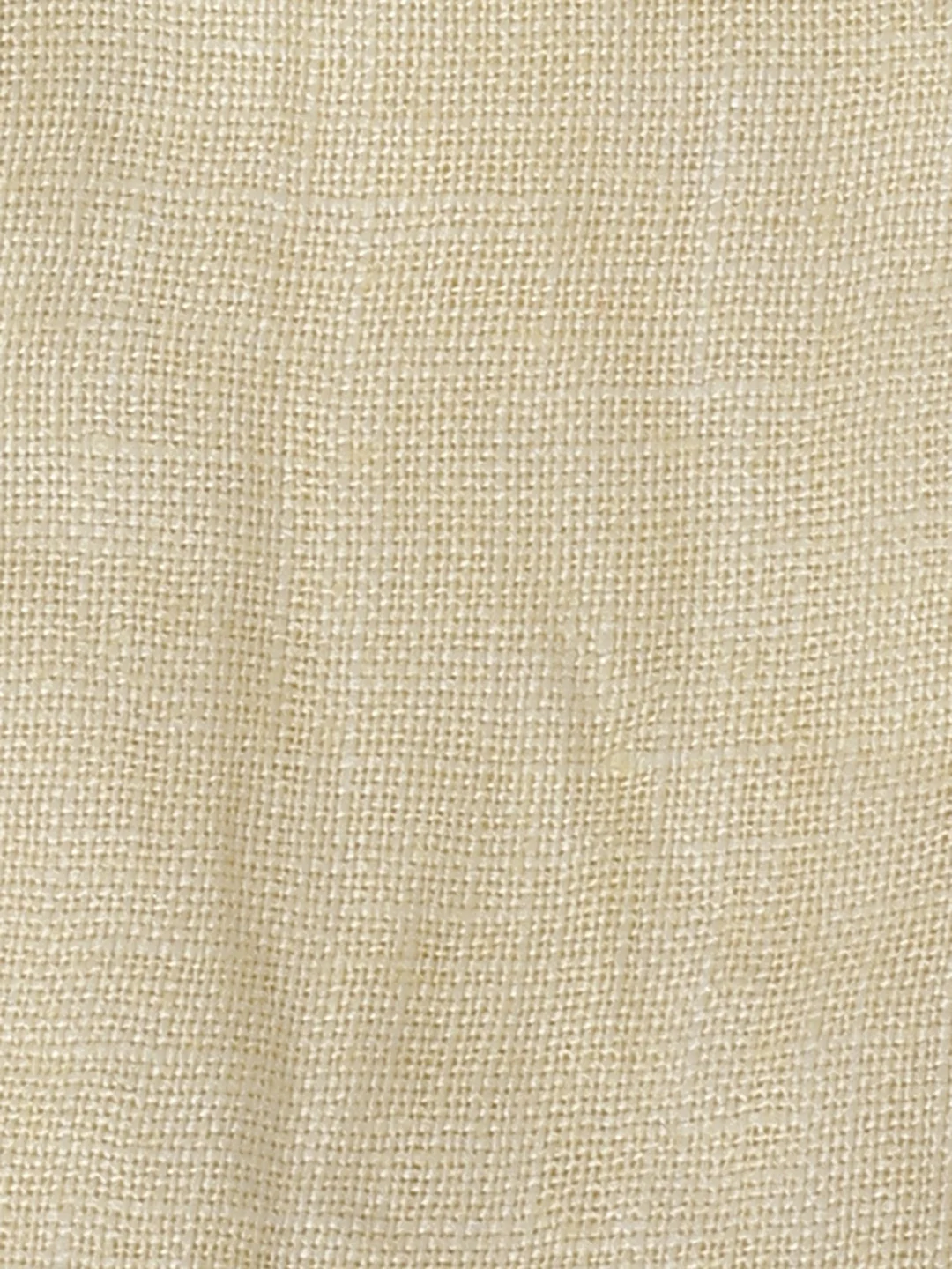 Infant Girls' Soft Yellow Peplum Cotton Linen Dress - Image 4
