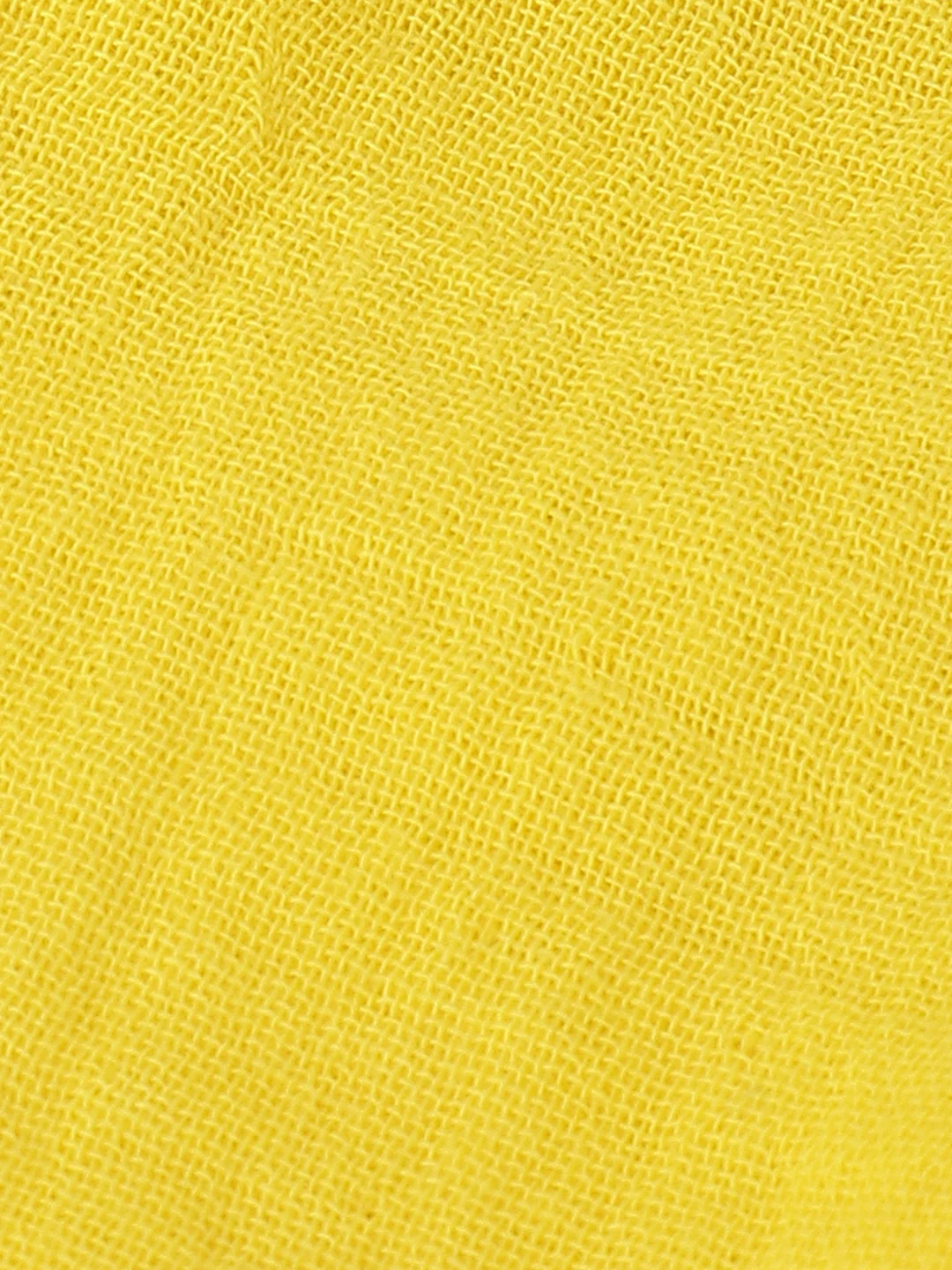 Infant Yellow Cotton Round Neck Dress for Girls - Image 4