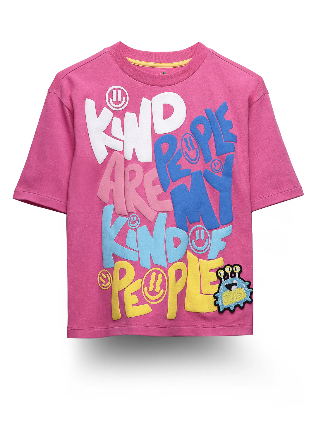Jazzy pink front printed girl sets - Image 4