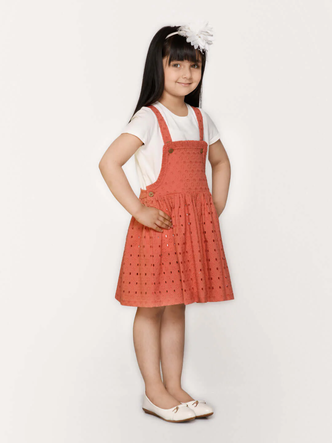 Kid Girl Polka Dot Schifili Dress - Image 3