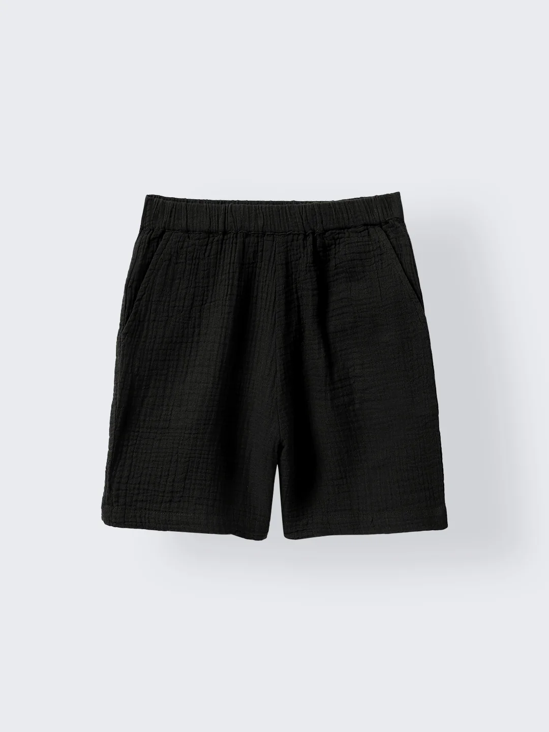 Boys Black Gauze Summer Sets - Image 4