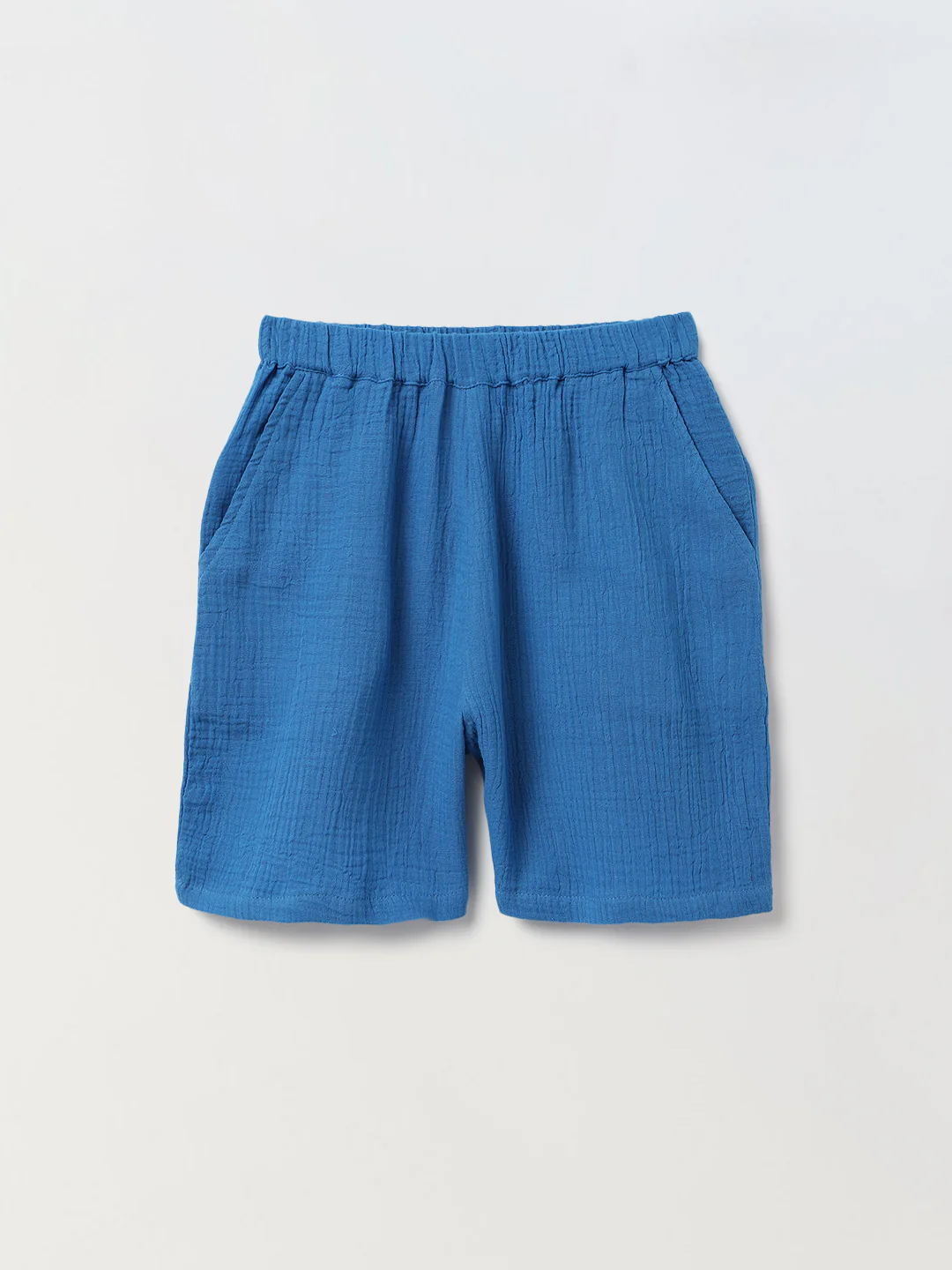 Boys Blue Gauze Summer Sets - Image 3