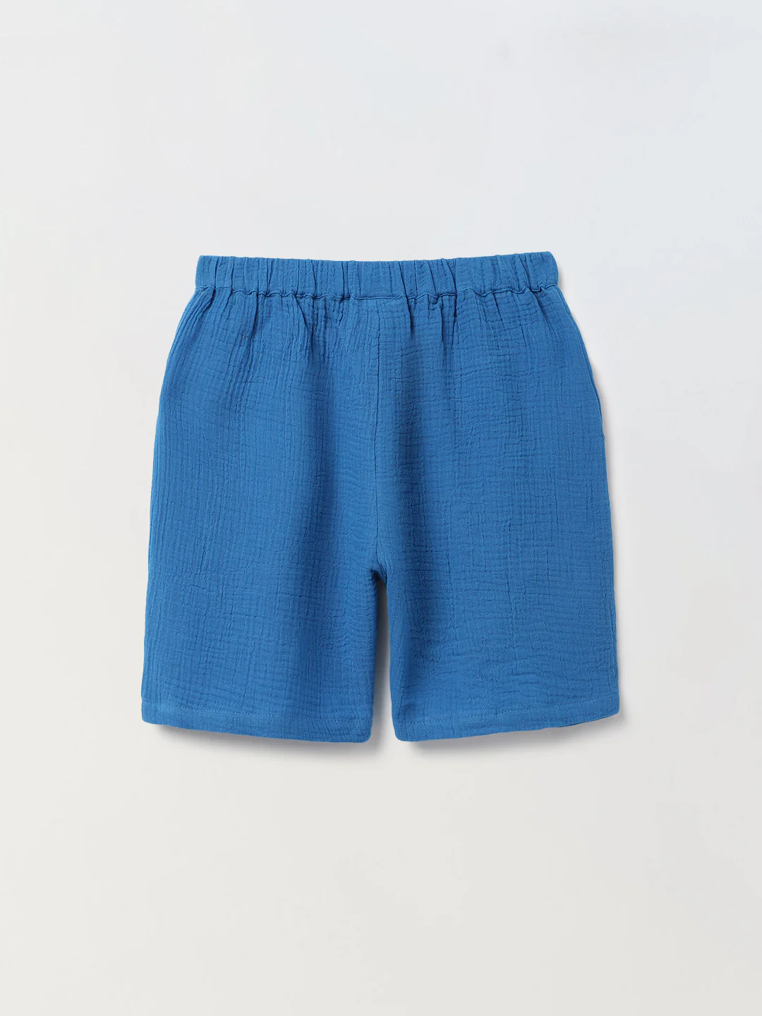 Boys Blue Gauze Summer Sets - Image 5