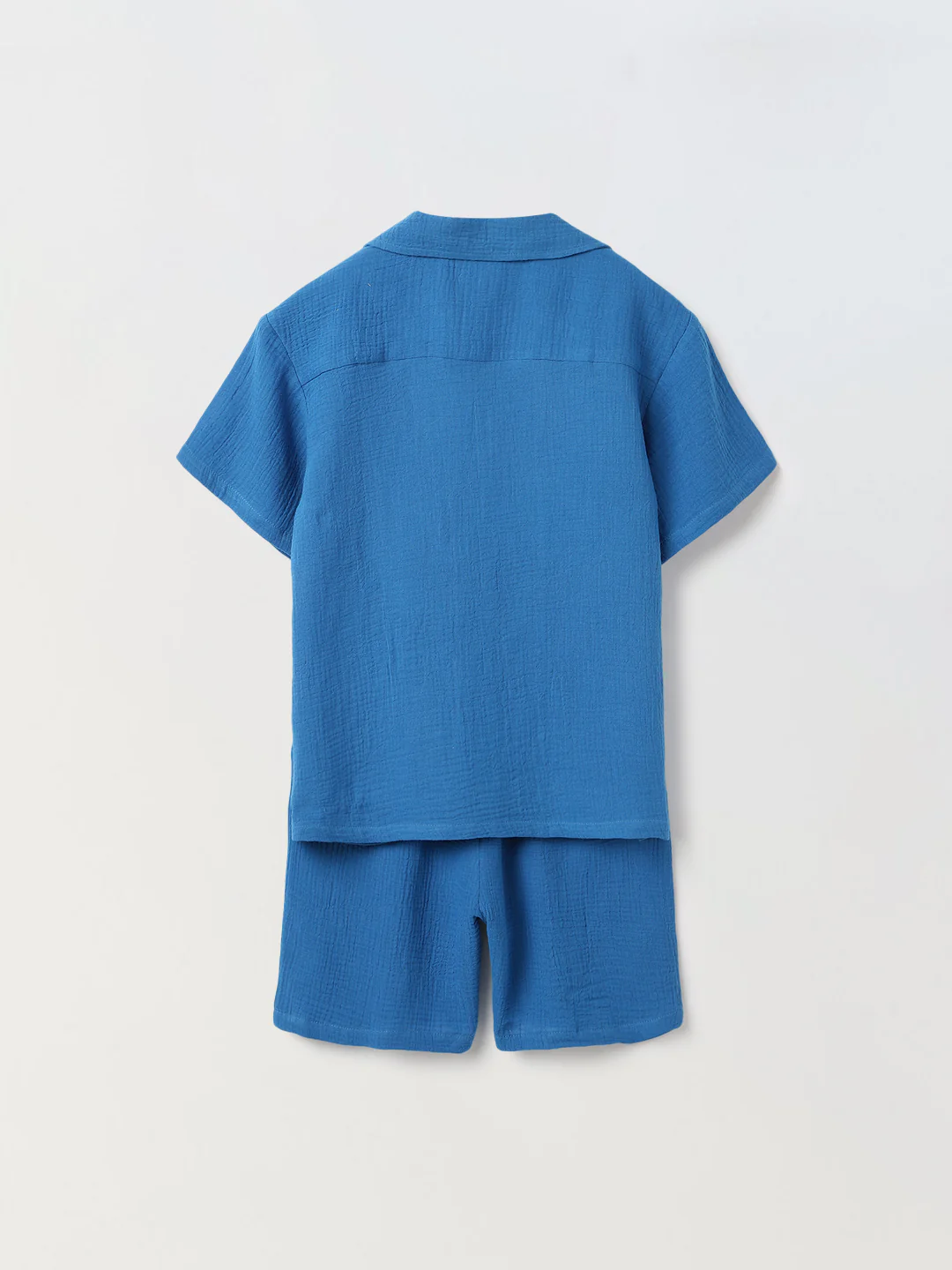 Boys Blue Gauze Summer Sets - Image 6