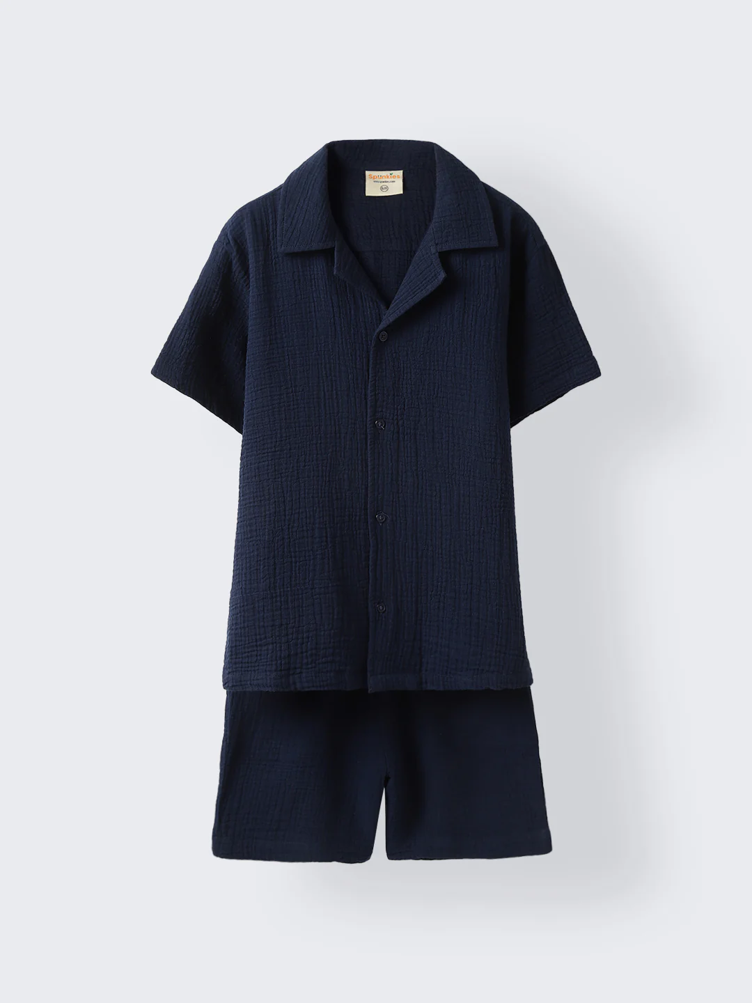Boys Navy Gauze Summer Sets