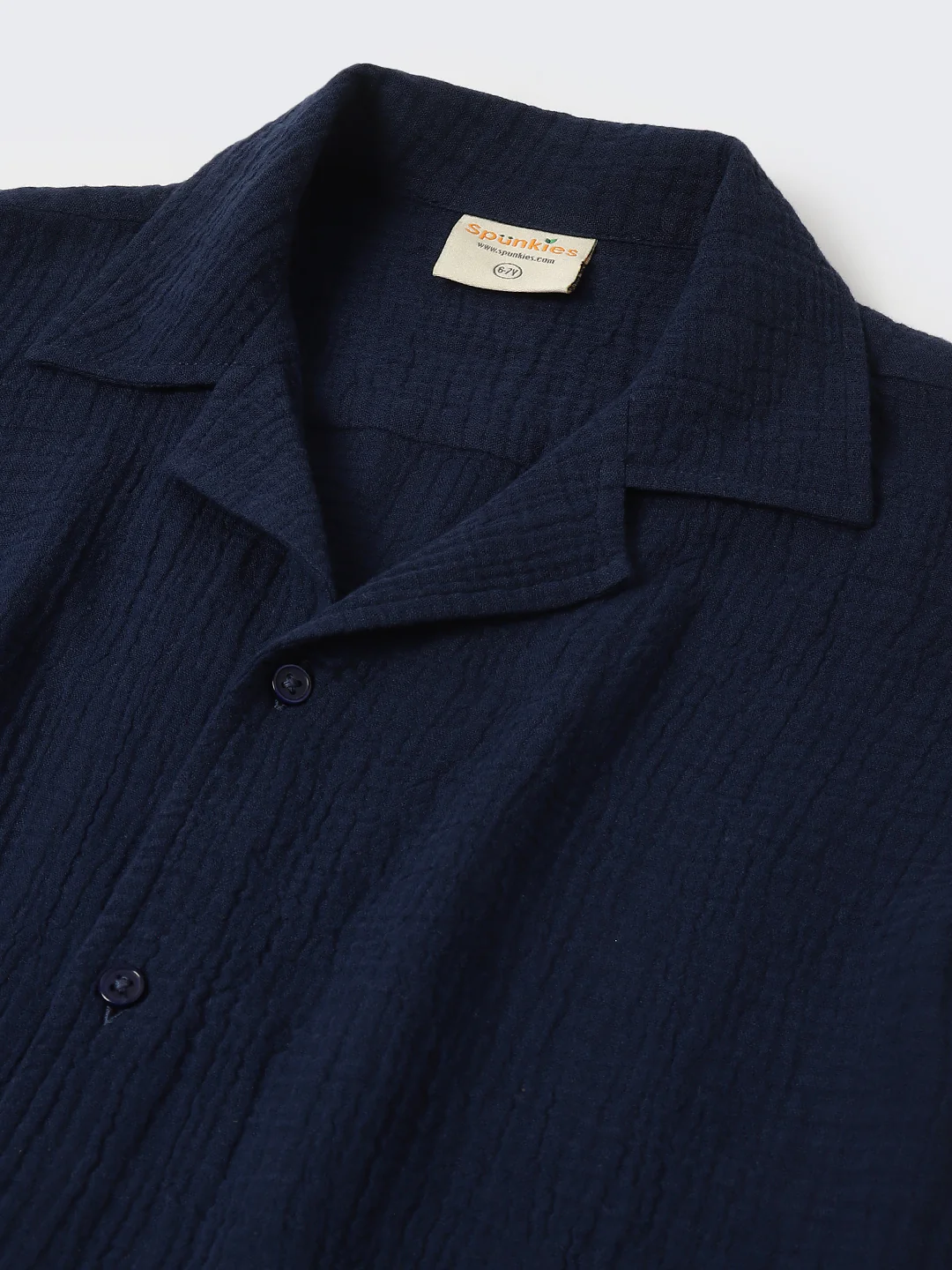 Boys Navy Gauze Summer Sets - Image 2