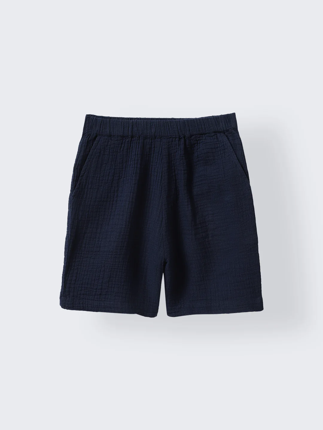 Boys Navy Gauze Summer Sets - Image 3