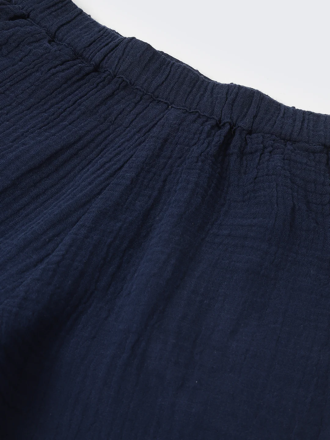 Boys Navy Gauze Summer Sets - Image 4