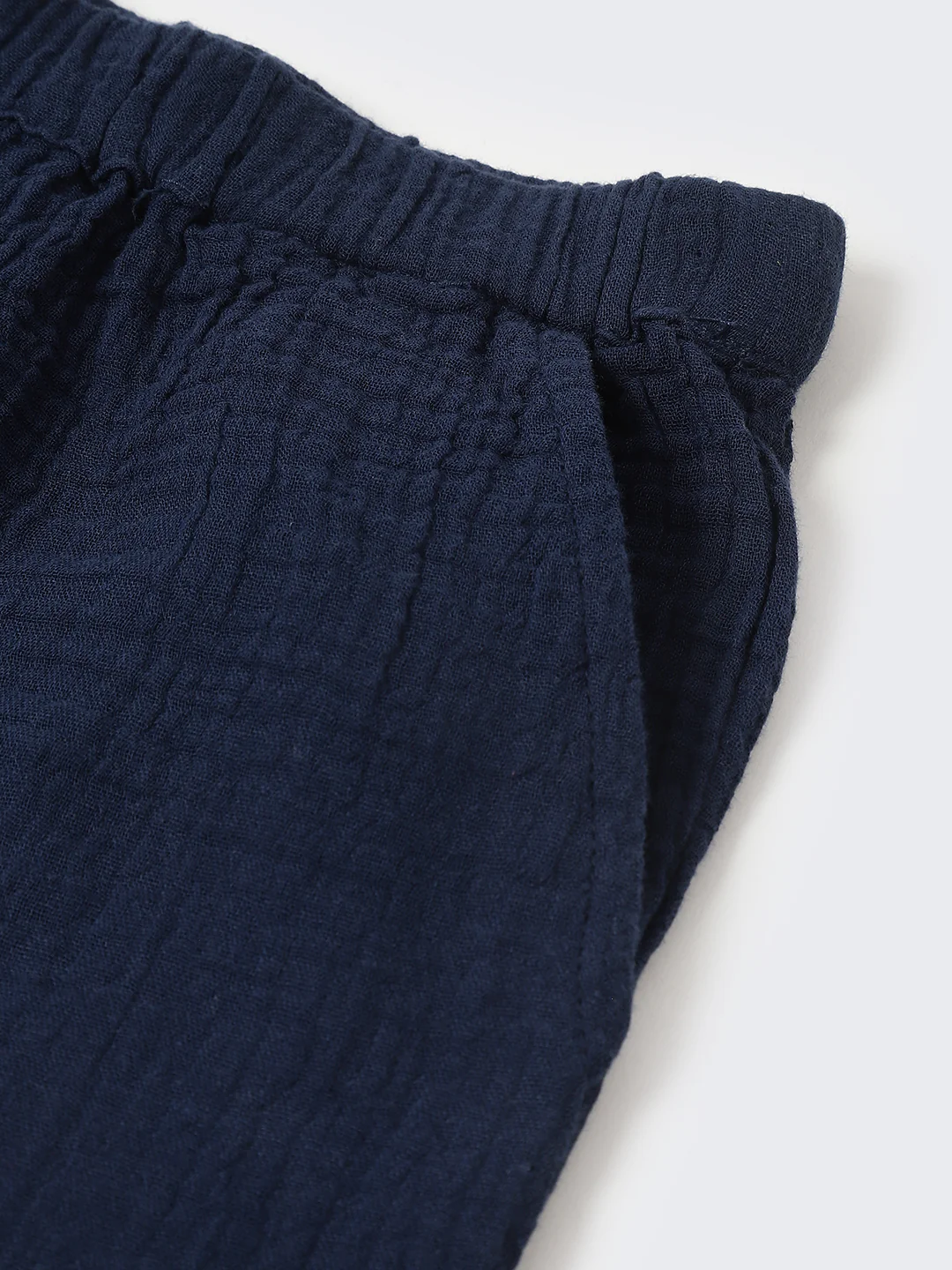 Boys Navy Gauze Summer Sets - Image 5