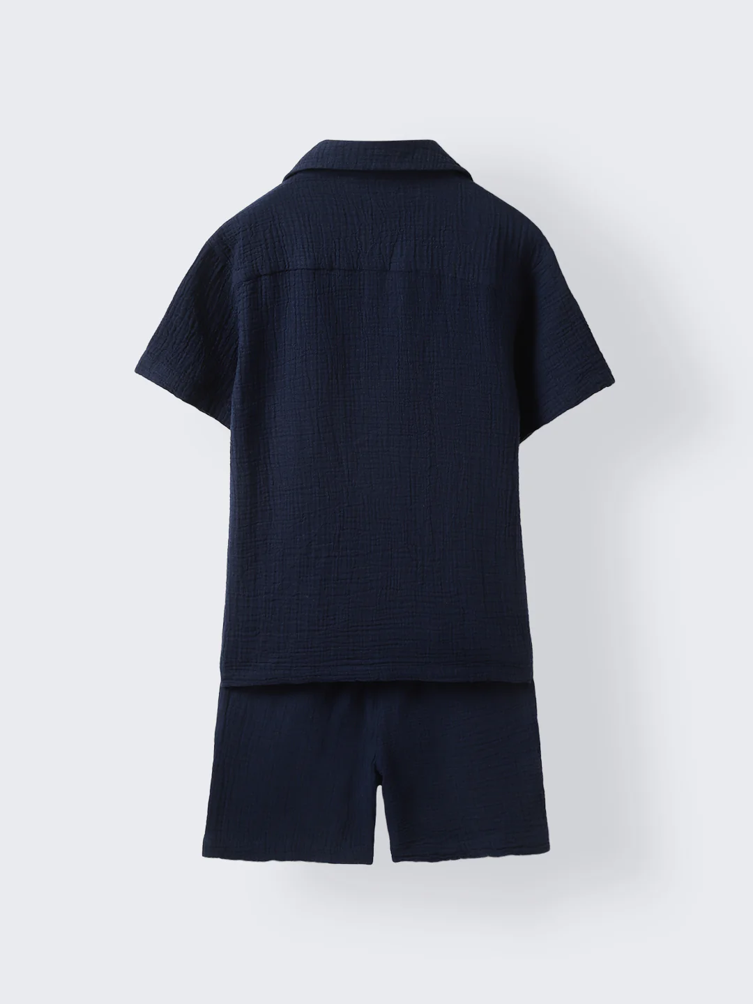 Boys Navy Gauze Summer Sets - Image 7