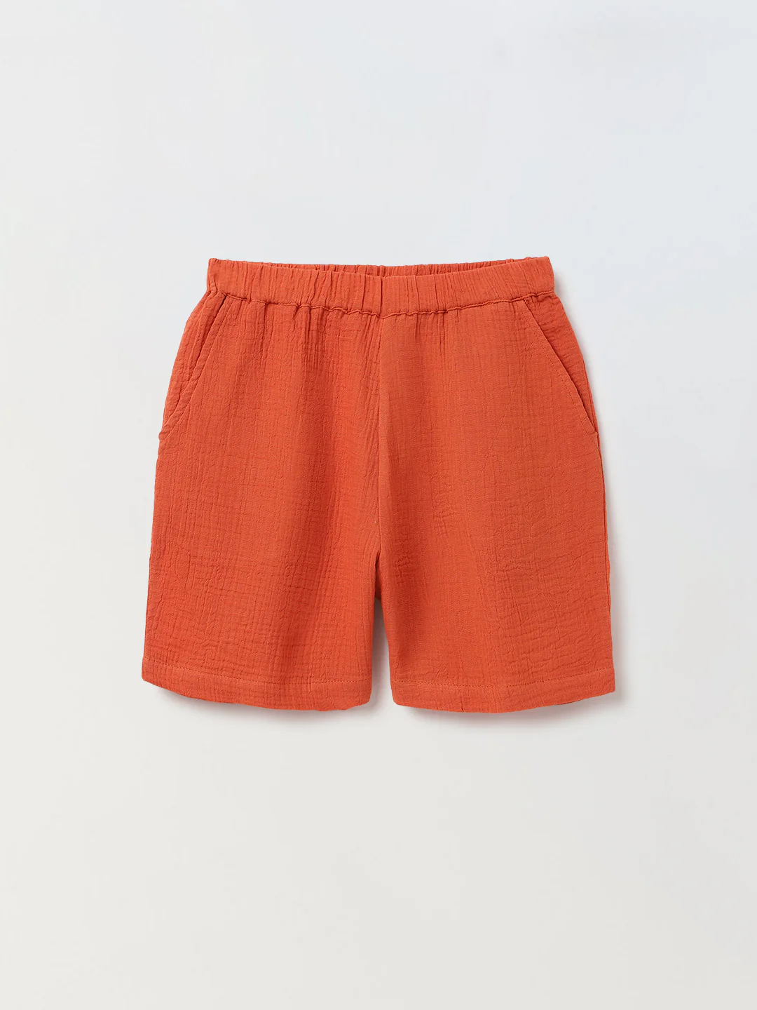 Boys Red Gauze Summer Sets - Image 3